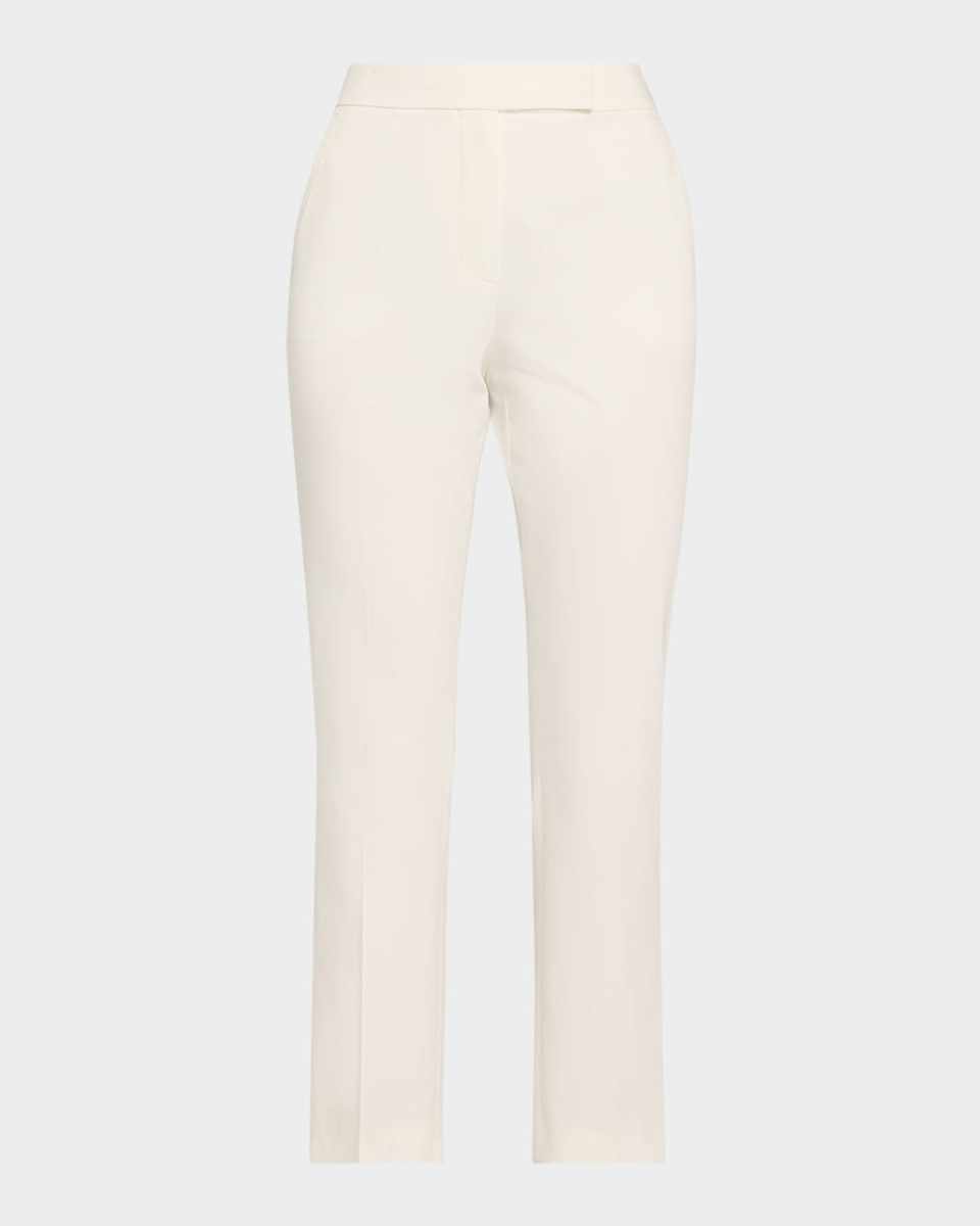 Okra Cropped Cotton Stretch Pants
